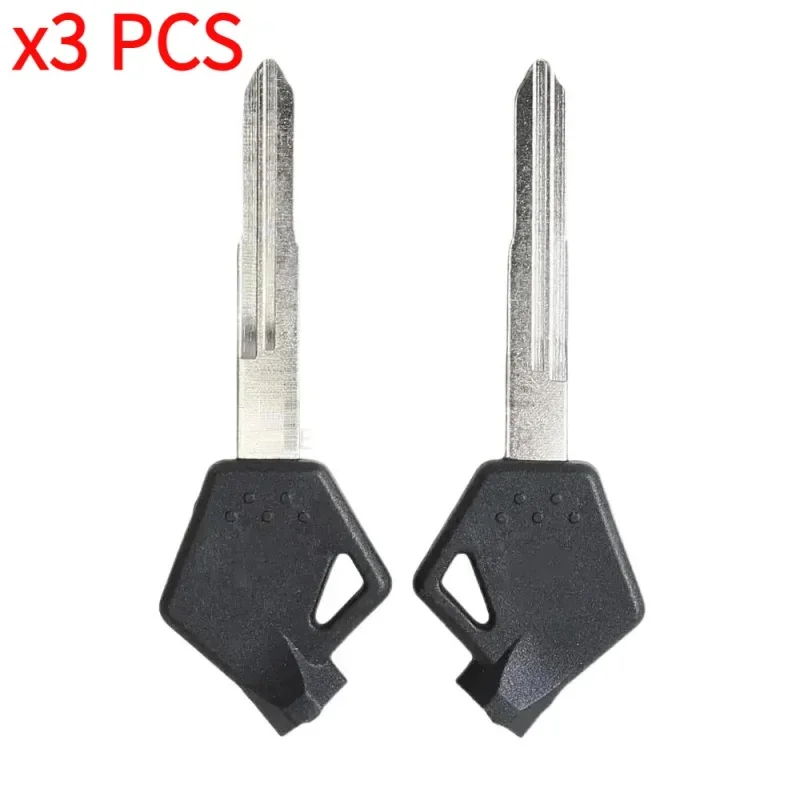 New 3pcs Blank Key Replacement Motorcycle Key Uncut for SUZUKI Qingqi UU 125 Small Dolphin Embryo