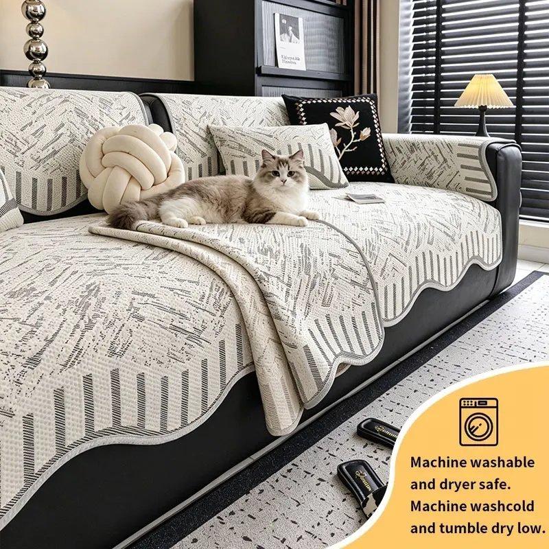 1PC-Mountain patterned sofa cushion, available in three colors, perfect for cat/dog owners to keep the sofa clean