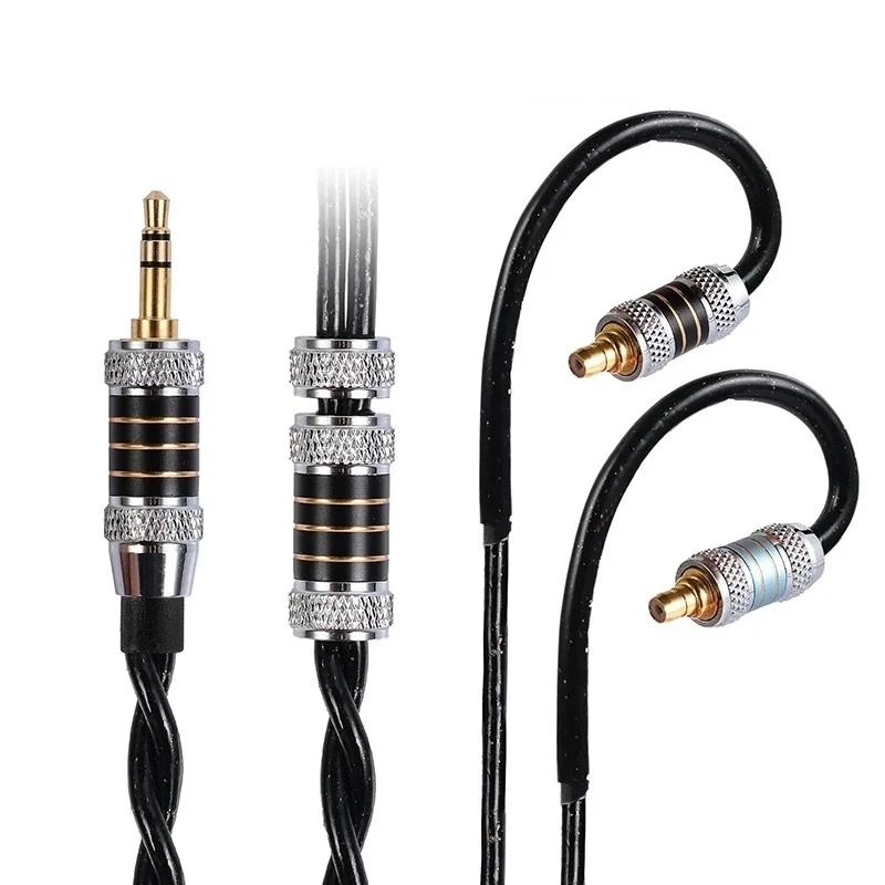 

Koceta Silver Plated Core Headset Cable Earphone IEM Cable MMCX 0.78 2pin A2DC For IE100 IE400 IE500 Pro IE200 IE300 IE600 IE900