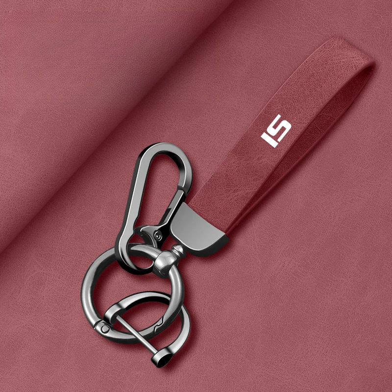 Car Leather Keychain Sport Key Ring Custom Gift With Horseshoe Buckle For Lexus F SPORT LFA ISF GSF RCF key ring Car Accessorie
