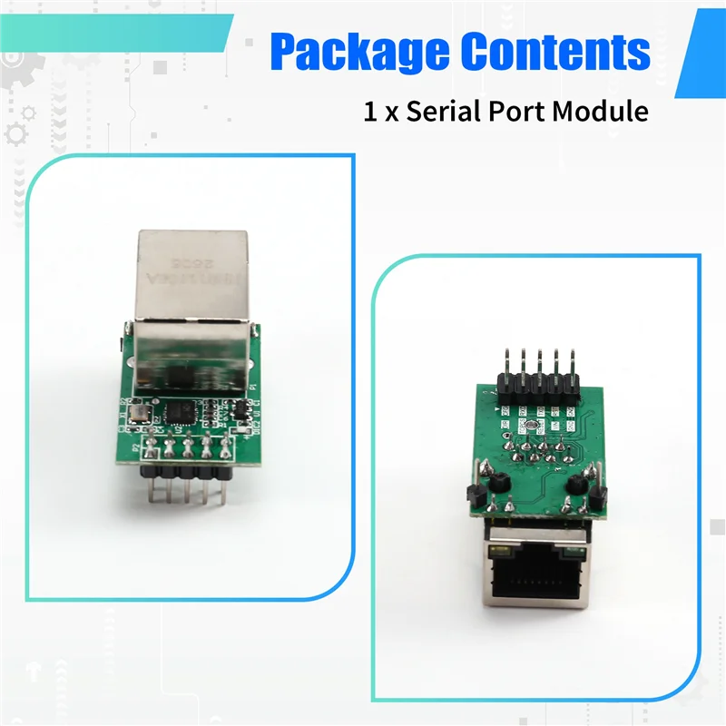 Trasmissione ingegnosa-trasparente Modulo porta seriale TTL Modulo Ethernet di rete CH9120 10M Server porta seriale WCH