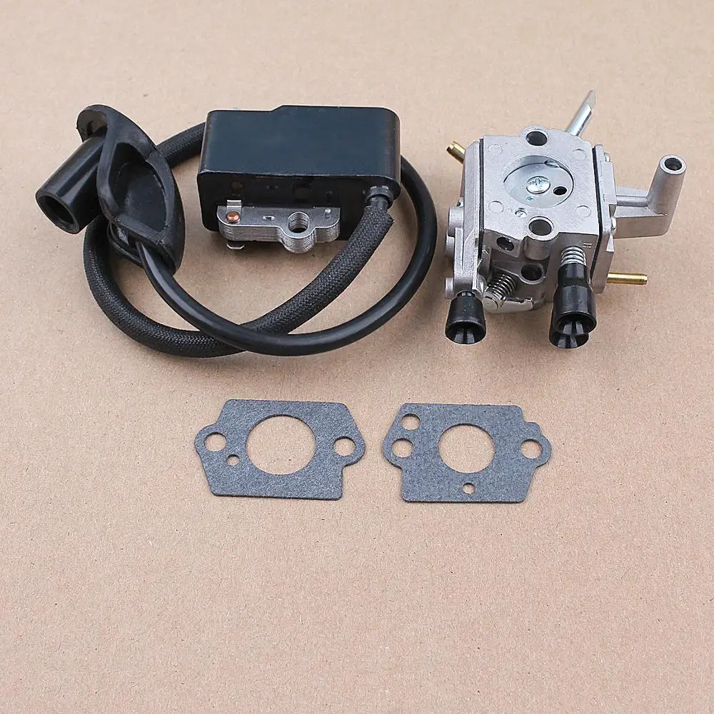 Ignition Coil Carburetor Turn Up Kit For Stihl FS120 FS120R FS200 FS200R FS020 FS250 Trimmer Brush Cutter Parts