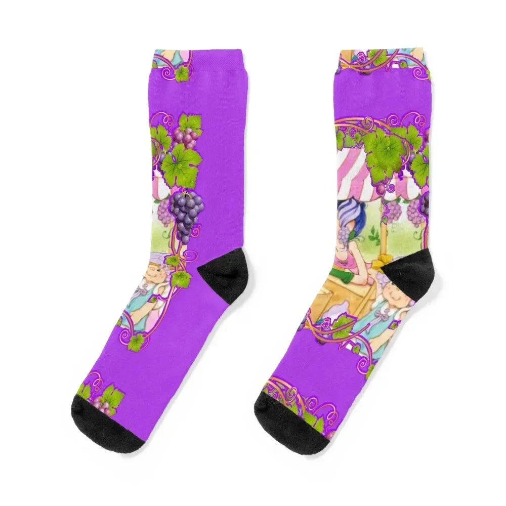 80s aesthetic sour grapes market stand Socks with print shoes Mens Socks Women's