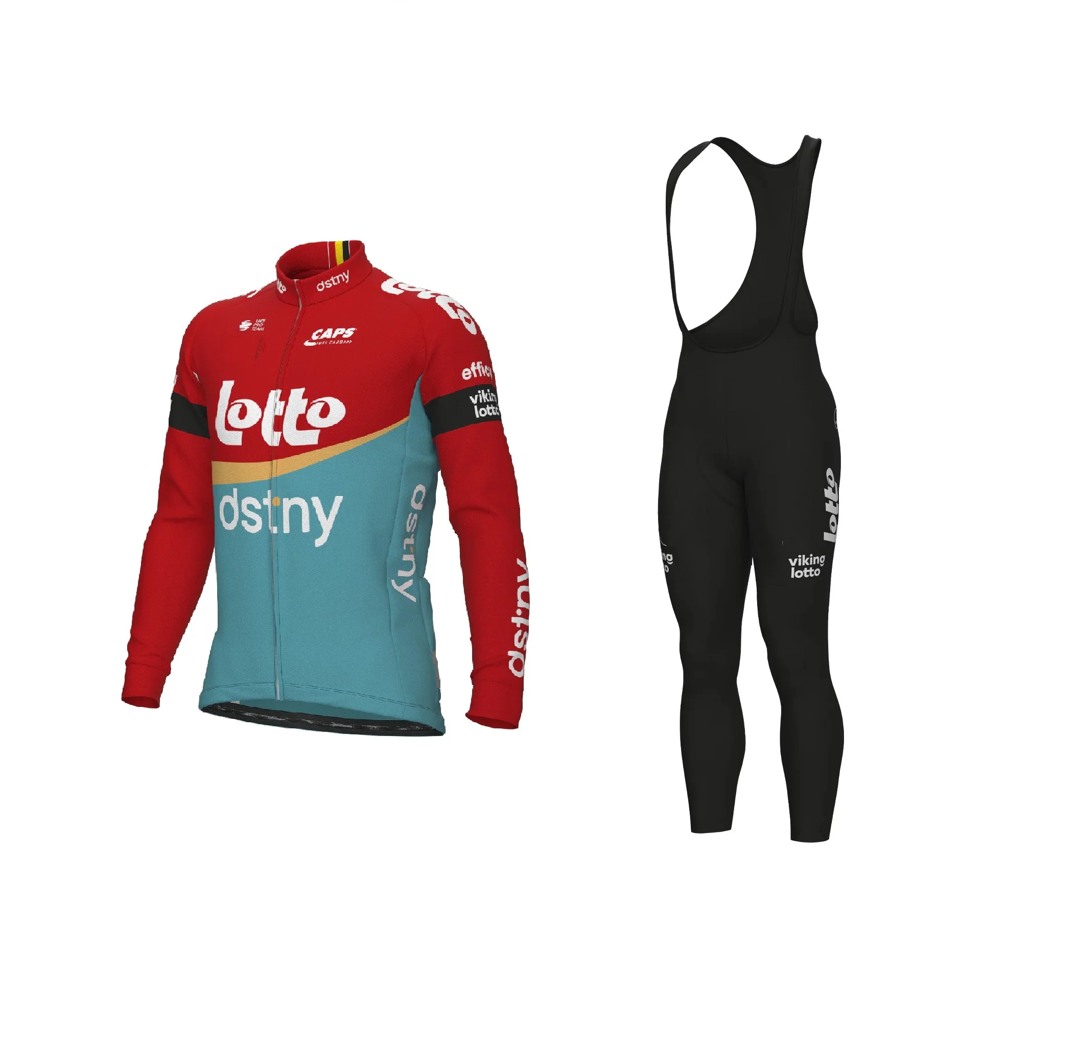 

SPRING SUMMER 2023 Lotto Dstny TEAM Cycling Jersey Long Sleeve Bicycle Clothing With Bib PANTS Ropa Ciclismo