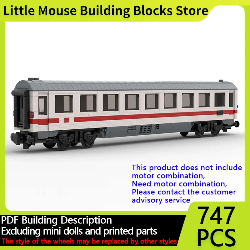 

City Car Model MOC Building Bricks Intercity Passenger Car Carriage Modular Technology Gifts Holiday Assemble Children Toys Suit