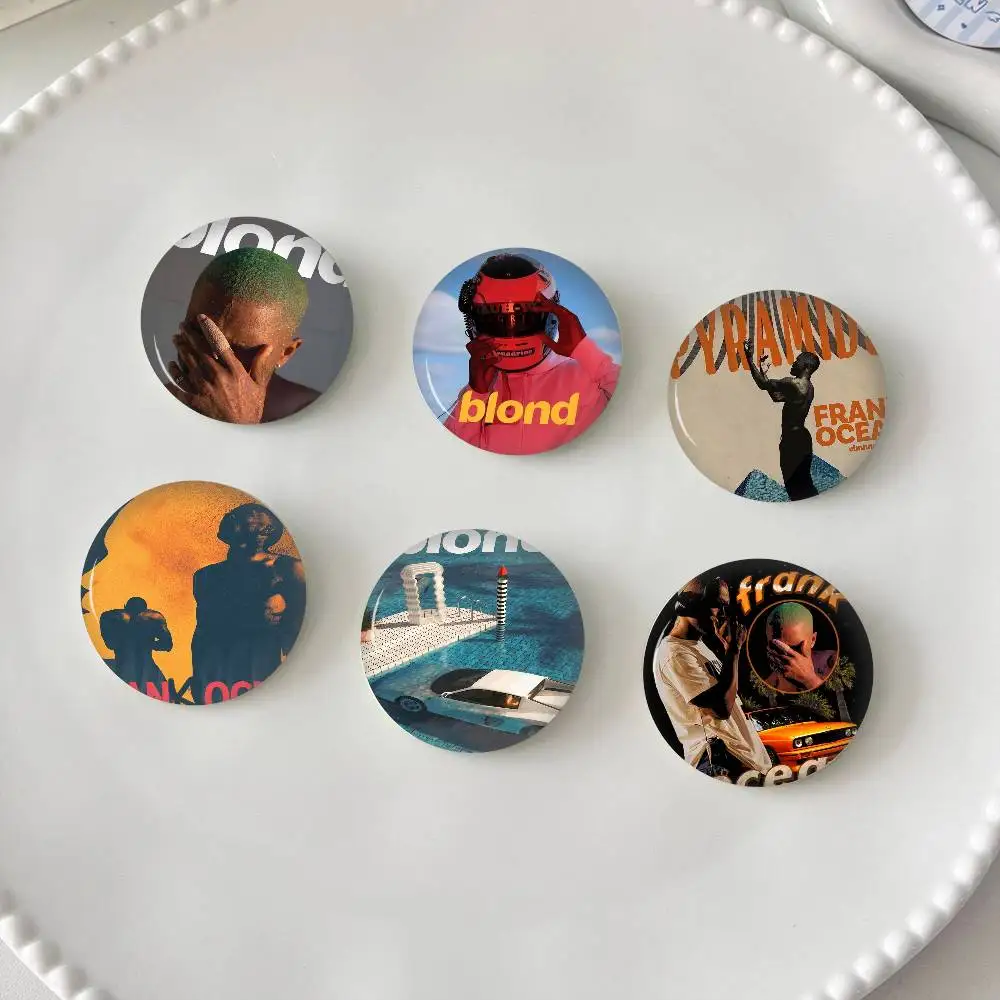 Frank Ocean Blond Album Drucke Weißblech Pin Button Benutzerdefinierte Anime Rolle Old-School Brosche Cartoon Kragen Abzeichen Schmuck Geschenk Fans