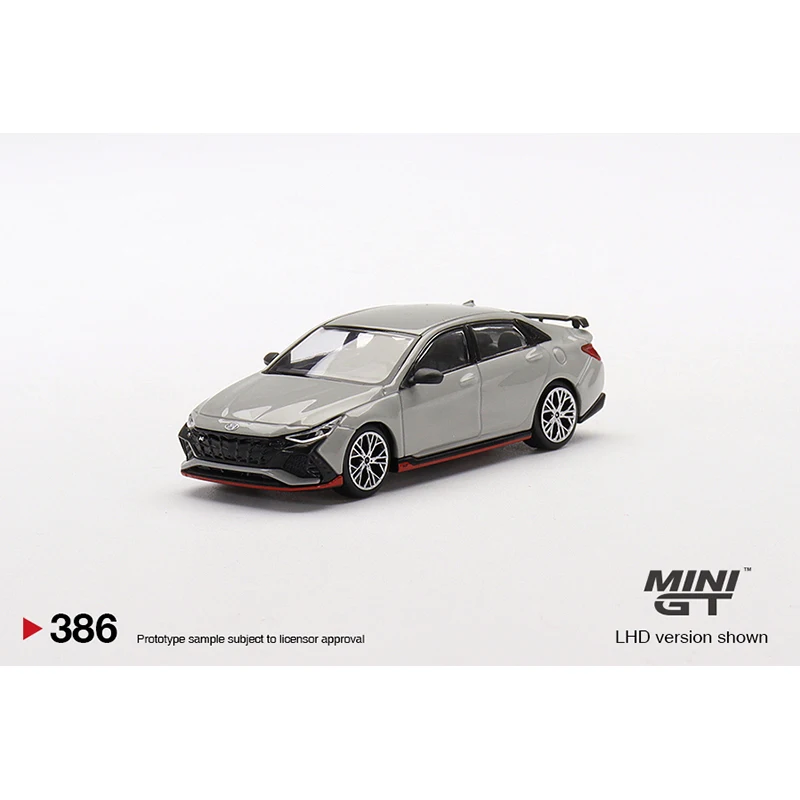 

MINI GT 1:64 Hyundai Elantra N Cyber # 386 Литая под давлением модель автомобиля в подарок