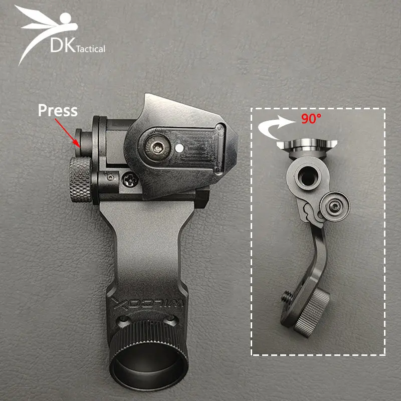 Imagem -03 - Alumínio Metal j Arm Helmet Mount Helmet Bracket Adapter Visão Noturna para Wilcox L4g24 an Mount Helmet Acessório Pvs14 Pvs14