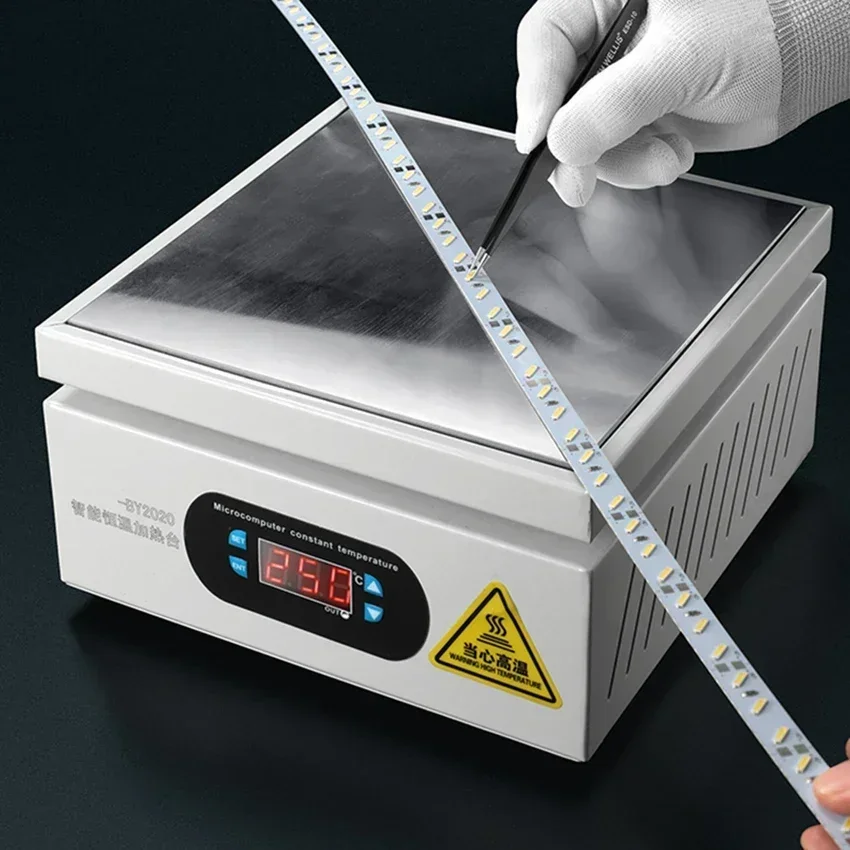 

200*200 мм нагревательная станция, цифровая платформа предварительного нагрева, электронная нагревательная плита, нагревательная станция для обслуживания печатной платы, ремонт ЖК-экрана