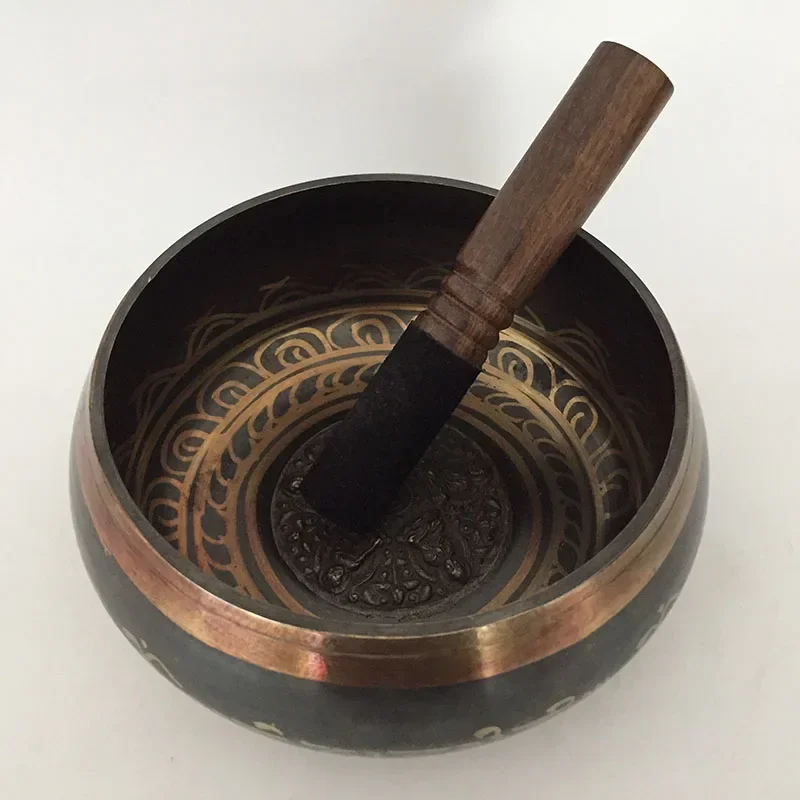 Cuencos con sonido tibetano de Nepal, cuenco tibetano para meditación, Yoga budista del Himalaya, 7 tamaños, Fengshui