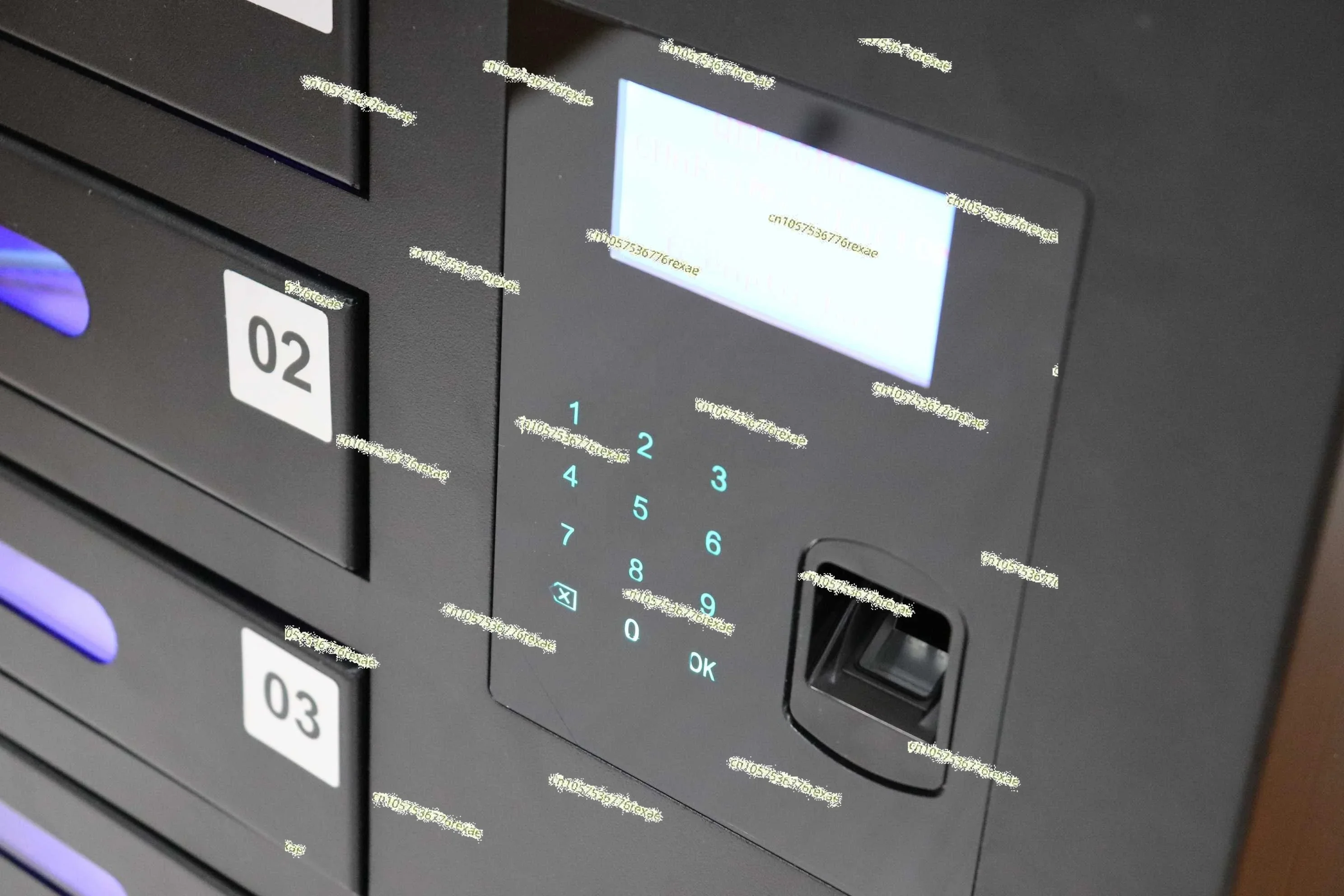 Biometric Fingerprint Scanner Public Cell Phone Charging Station