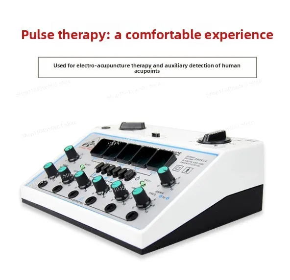 The KWD808-I six-channel electric acupuncture stimulator is reusable and is used to relieve muscle pain.