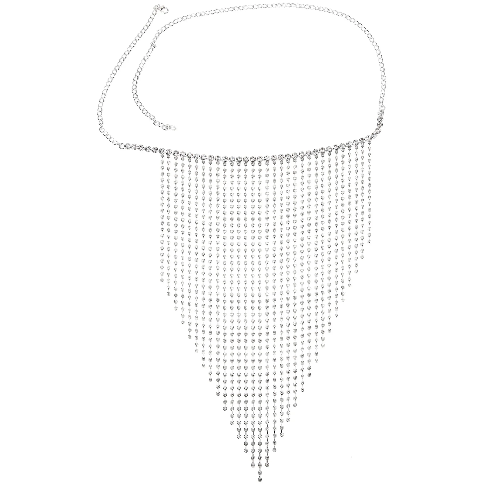 Vintage Rhinestone Tassel Face Chain Elegant Masquerade Face Jewelry Women Costume Accessories for Photography Parties Festivals