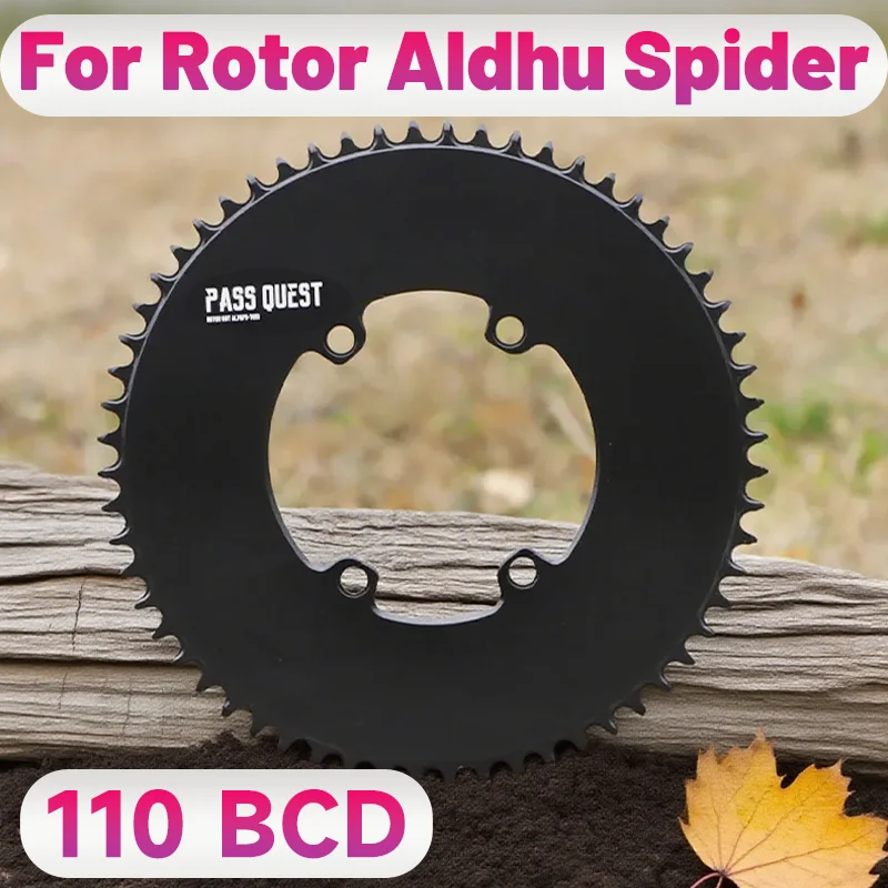

110bcd 4 Bolt Chainring Narrow Wide For Rotor Aldhu Spider Crown 40 42 44 48 50 52 54 56 58 60 Teeth Road Bike Single Chainring