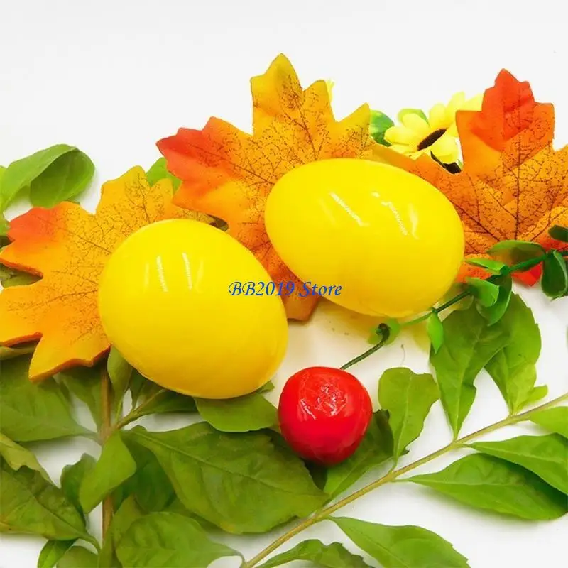 Q0KB 12 Pieces Colorful Easter Plastic Eggs for Kids DIY Craft Party Decoration
