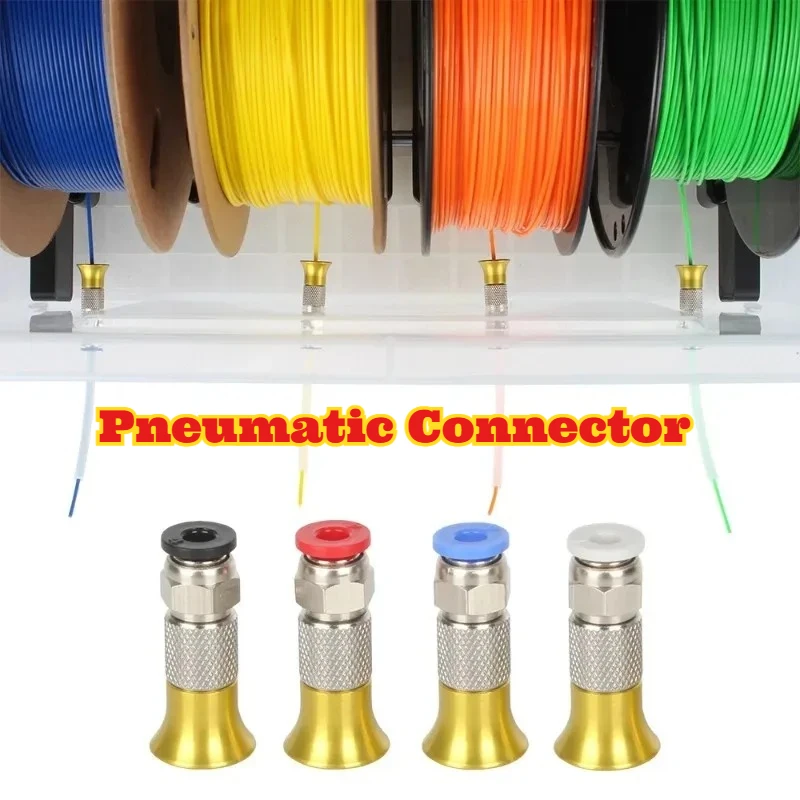 

‌PC4-M6 Pneumatic Straight Fitting 4x2.5mm PTFE Tube 3D Printer Filament Dryer Accessories Feeding System Upgrade Replacement