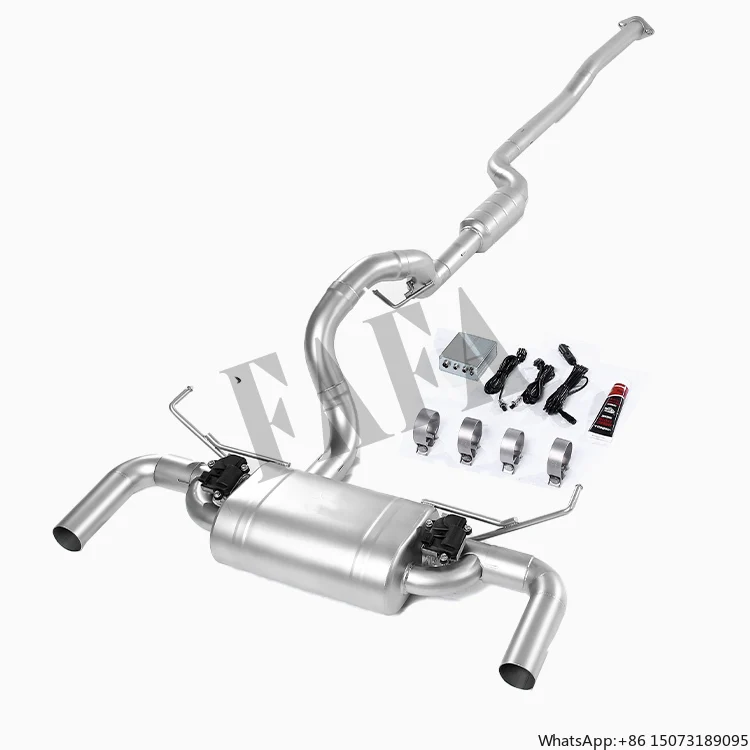 For  Exator Car Exhaust System Mid-tail High-performance Catback Exhaust Pipe Electric Valve Muffler Exhaust