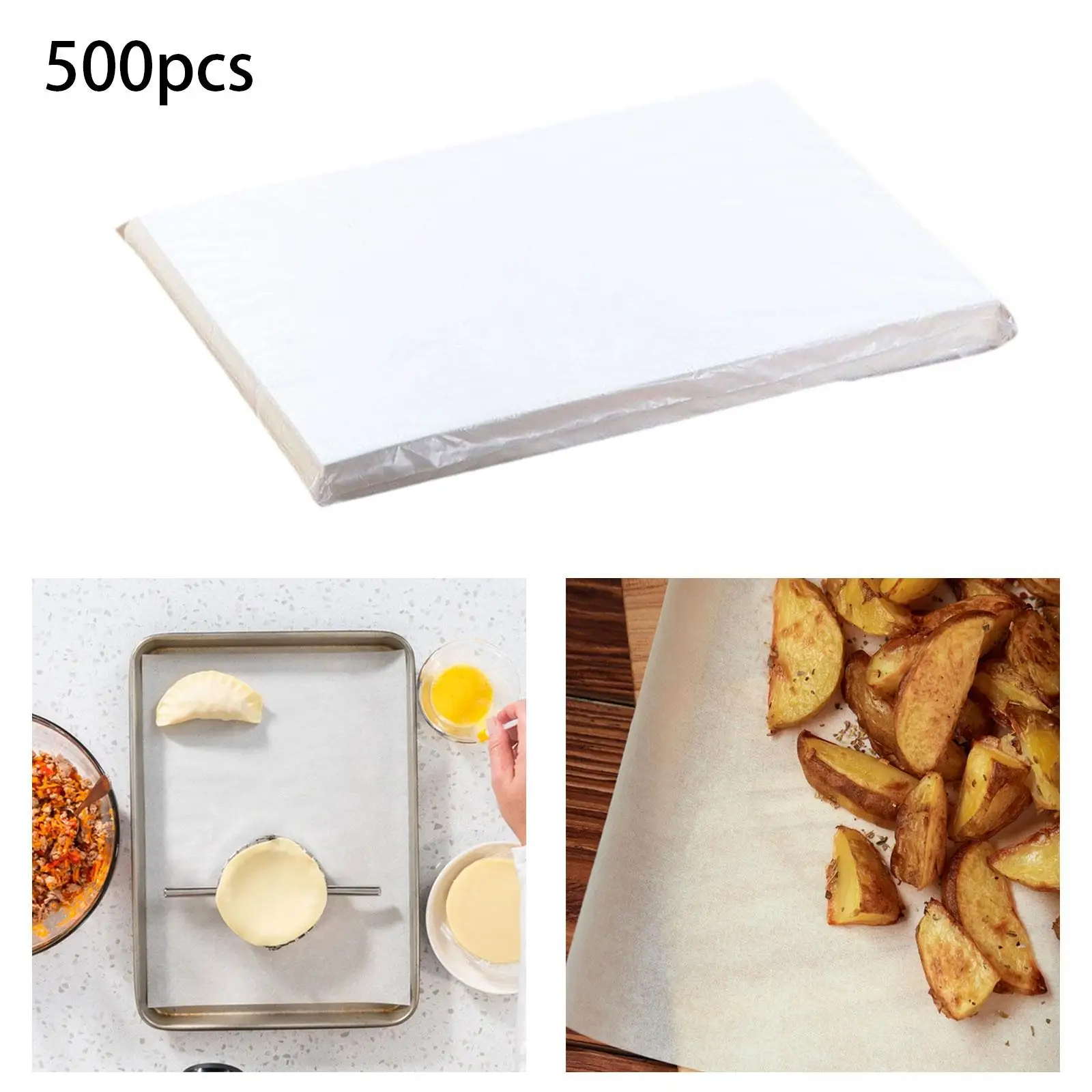 

500 Pieces Nonstick Cooking Papers Nonstick Heat Resistant Oilproof Barbecue