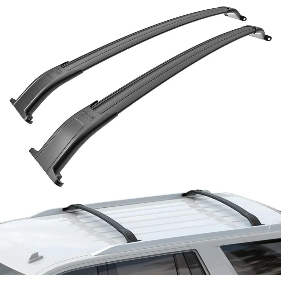 

Сверхмощные багажники на крышу 220 фунтов, подходят для Chevrolet Chevy Tahoe Suburban GMC Yukon XL Cadillac Escalade ESV 20152020 Alumi