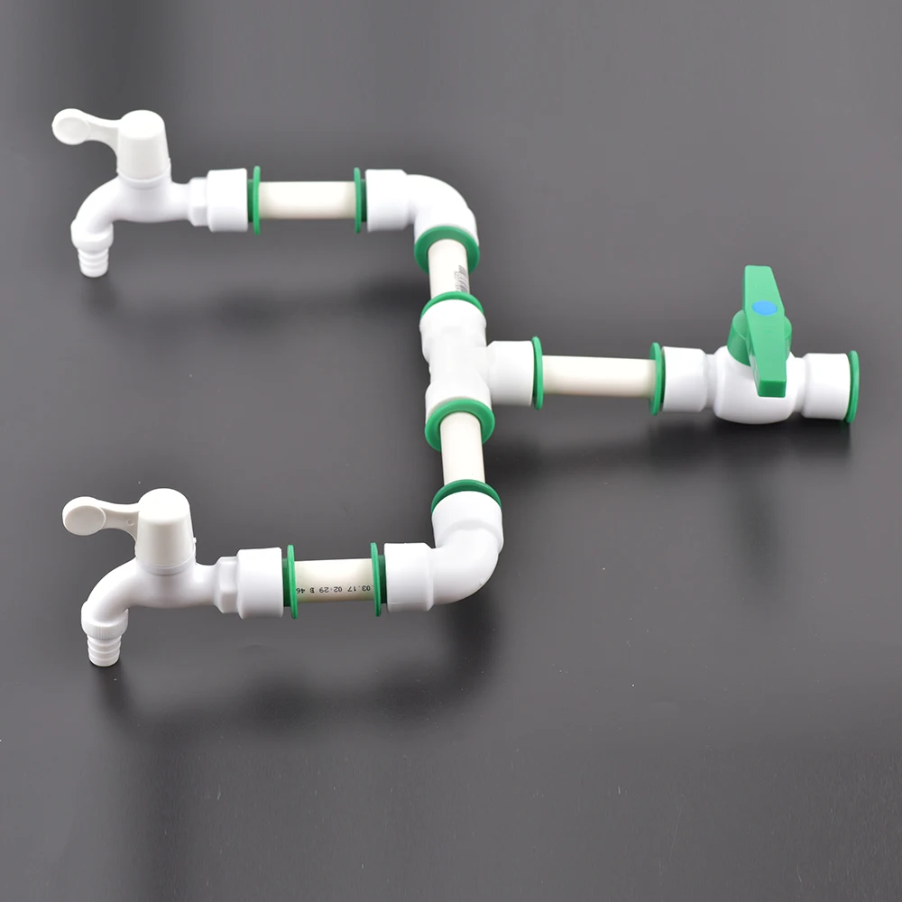 PE PVC PPR water pipe valve quick connector garden irrigation house decoration water pipe fittings 16/20/25/32MM