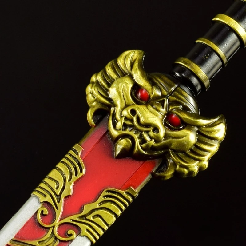 28 cm/11.02in Creatie van de Goden 12 Zwaarden Randapparatuur Wapens Model Metal Craft Mannelijke en Vrouwelijke Zwaard Ornament Desktop Display