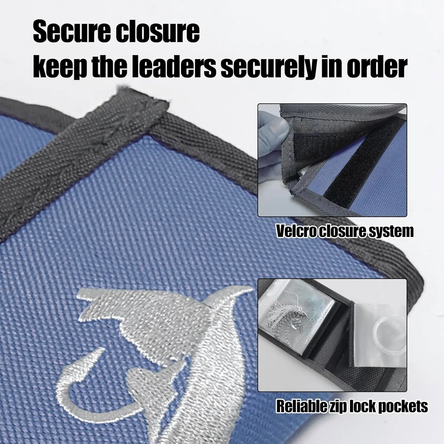 Aventik 10 بكرة يطير الصيد زعيم المحفظة مقاوم للماء خط المنظم حقيبة التخزين دائم البولي ايثيلين يطير الصيد الملحقات #3