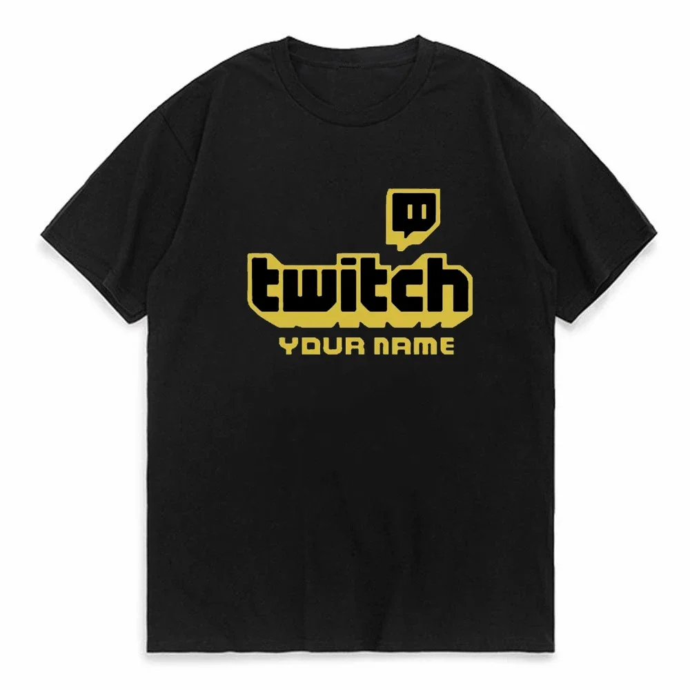 Twitch Tv Gaming Men T-Shirt Huikoo High Quality 100% Cotton Stream Live Viral Fans Tee Unisex O-Neck Top Tee