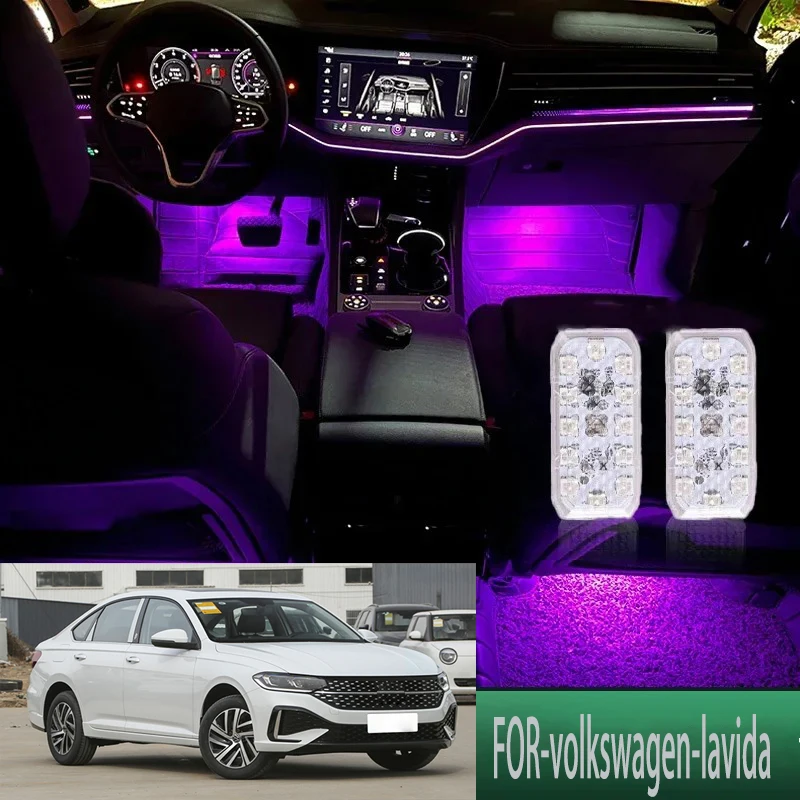 

FOR Volkswagen-lavida LED Car Interior Ambient Foot Light Atmosphere Decorative Lamps Party decoration lights Neon strips