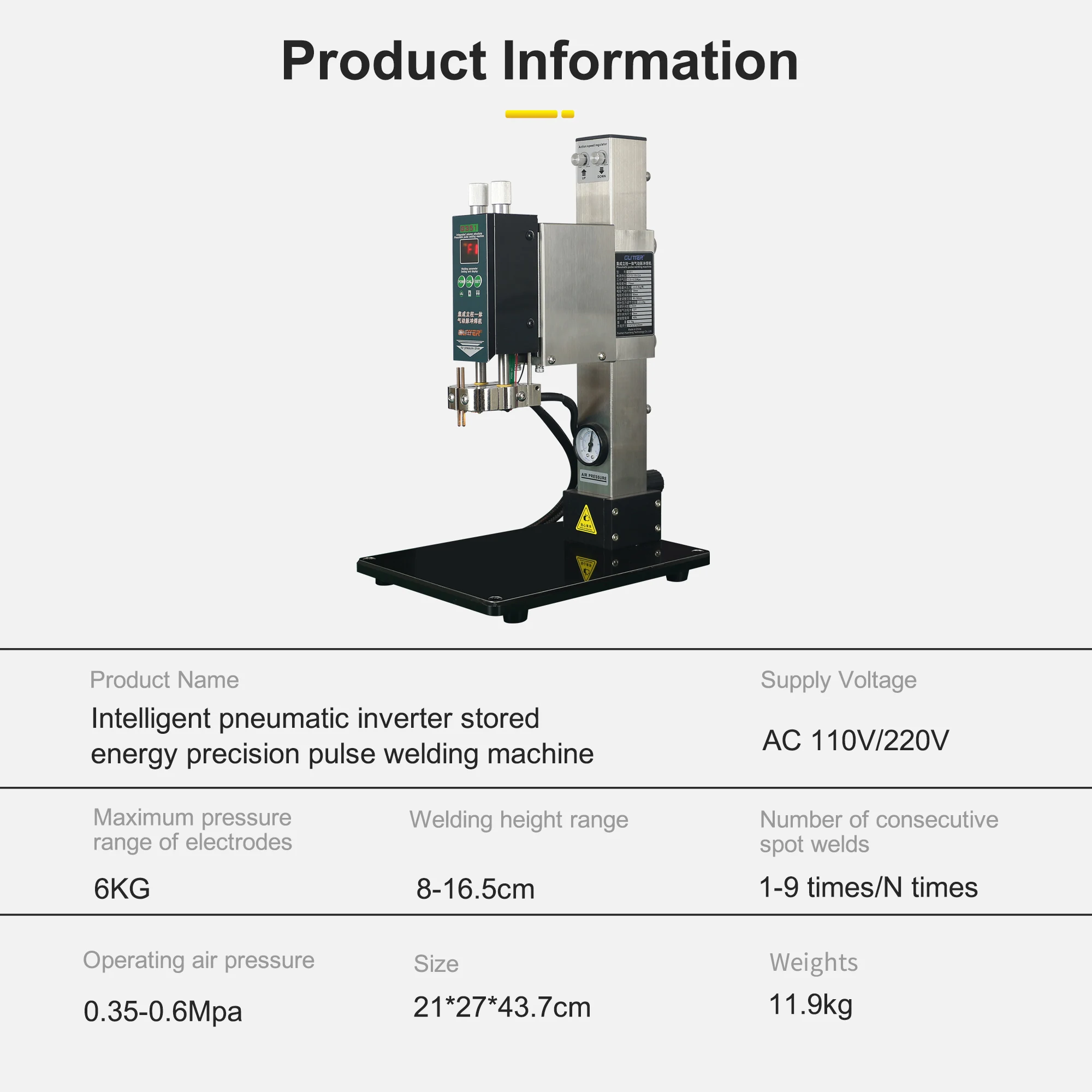 G351 Glitter Parallel Welding Butt welder Lithium Battery Welding Machine Double Spot Welding