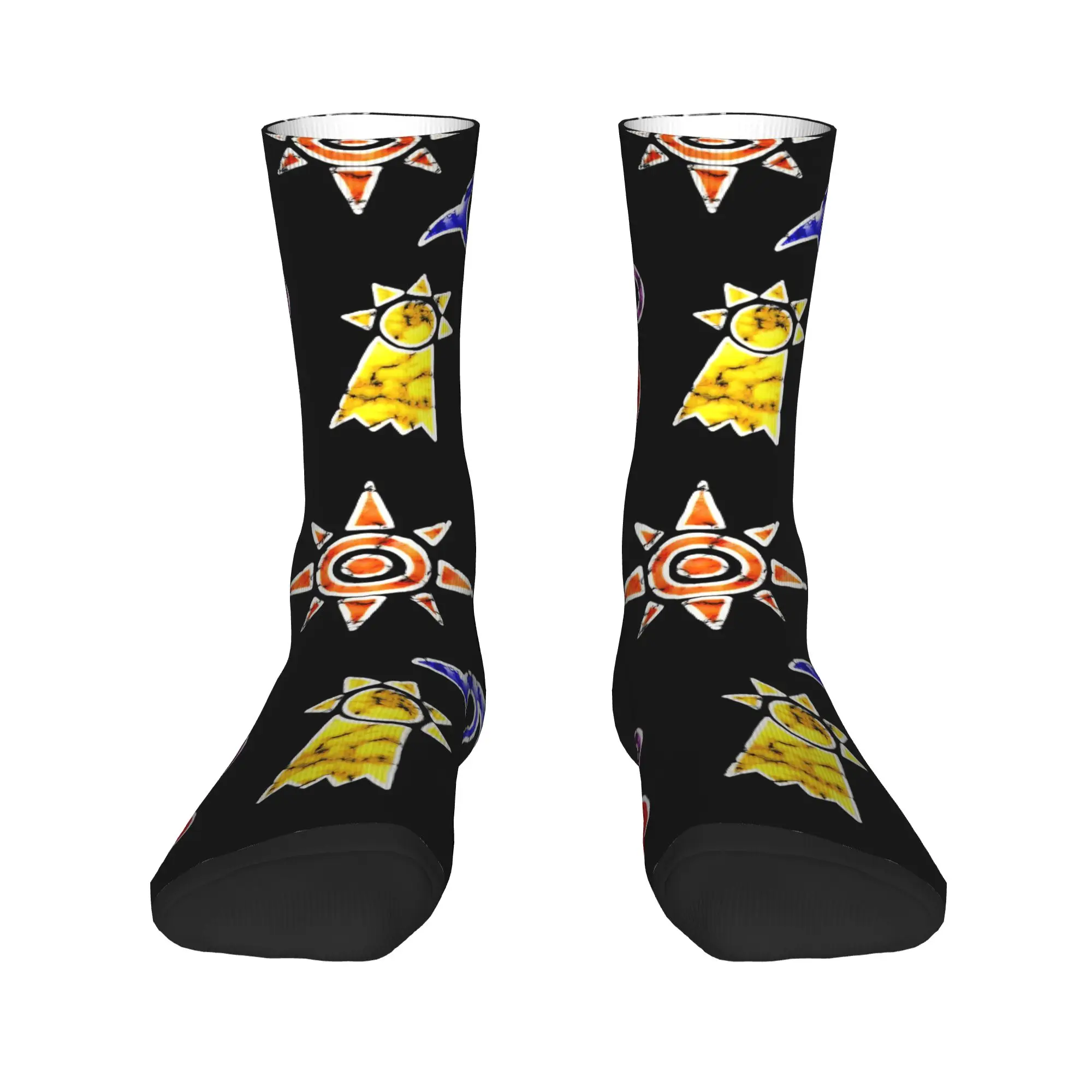 Calcetines divertidos con diseño de Bandai Digimon, calcetines de calidad vintage con estampado de crests, calcetines para hombre, calcetines novedosos para hombre