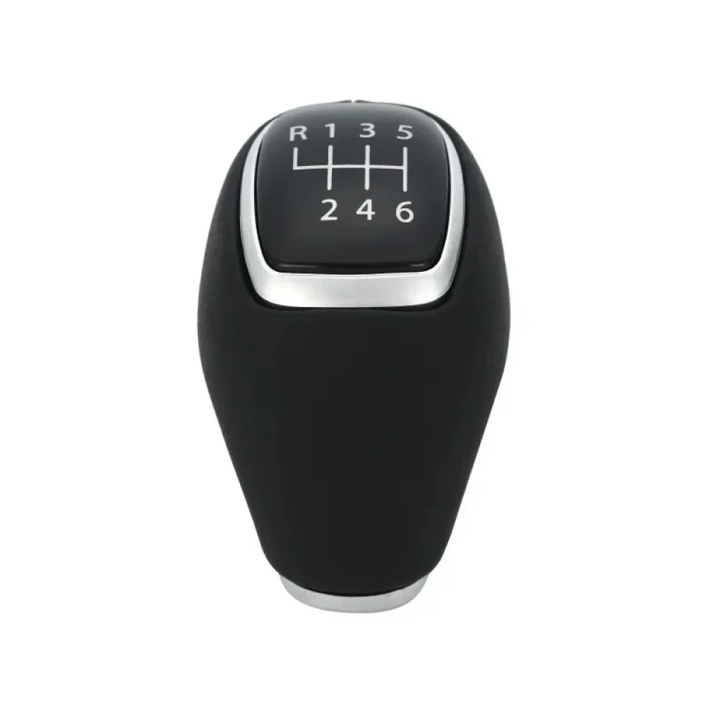 Leather Gear Shift Knob Shifter Lever Stick Head For Hyundai Tucson TL I20 I30 Elantra Car Interior Upgrade Refit Accessory