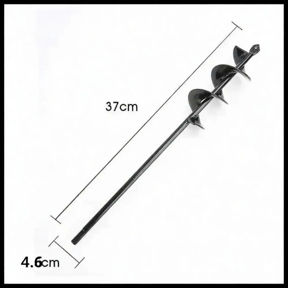 Efficient Garden Earth Auger Bit Spiral Drill Attachment Hand Drill Planting Hole Digger Soil Cultivator Flower Vegetable