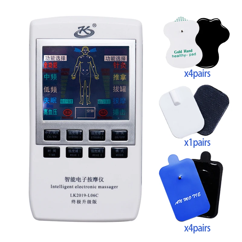 Tens Muscle Stimulator Multi-functional EMS Acupuncture Body Massage Digital Therapy Slimming Machine Back Nack Pain Relief