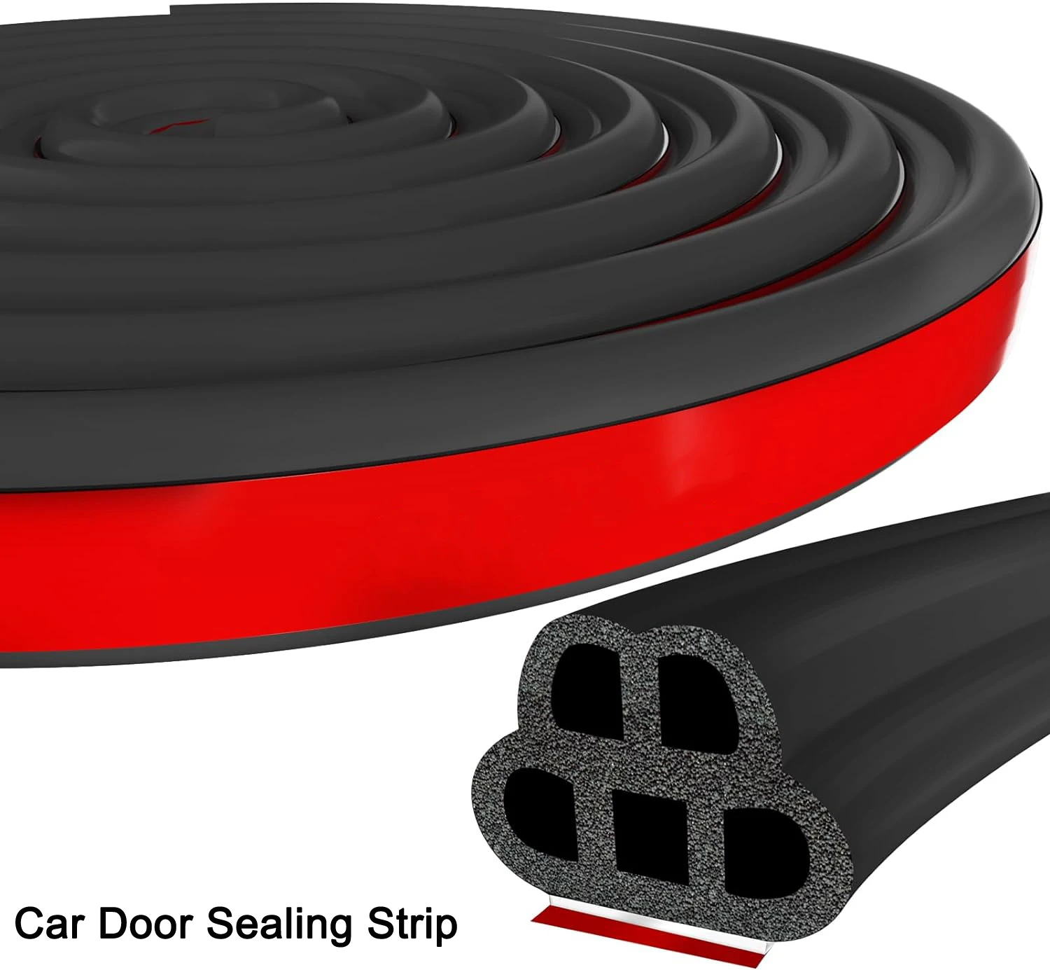 Rubber Seal Strip Universal Self Adhesive Rubber Car Edge Protector Strip Car Weather Striping Car Door Seal Strip Trim Seal