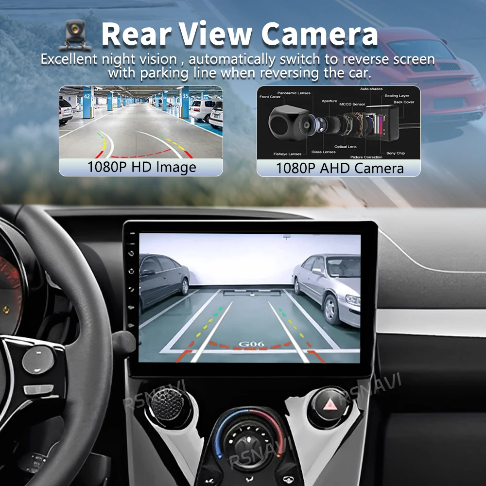 Android 16 For Peugeot 108 Toyota Aygo B40 2014 - 2021 2K QLED Stereo Car Radio Multimedia Video Player GPS 4G CarPlay
