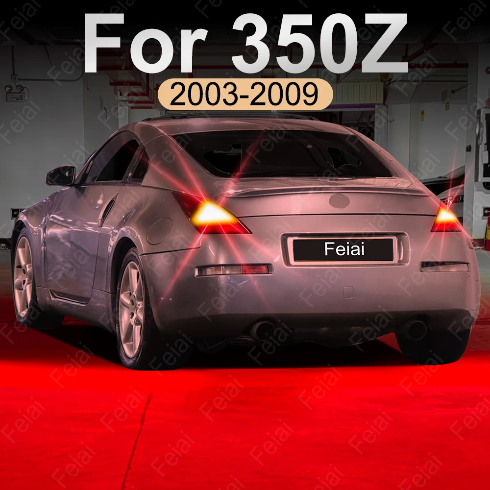 

Светодиодные лампы стоп-сигналов для Nissan 350Z Coupe, аксессуары, светодиодные стоп-сигналы 2003-2009, светодиодные лампы тормозов 350Z