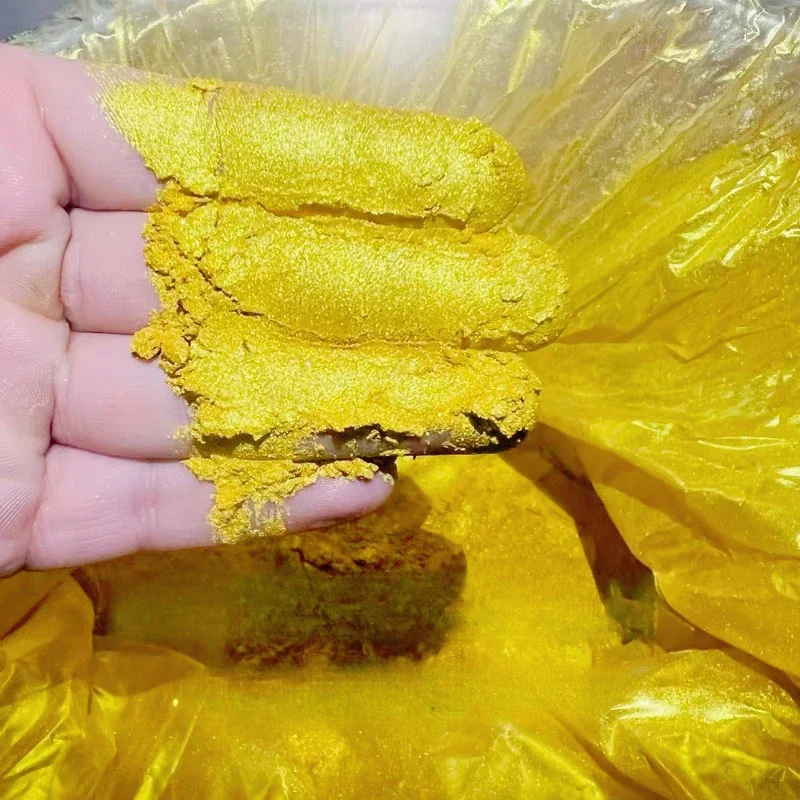24K Super Bright Gold Powder Shimmery Pigment Powder Super Bright Non Fading DIY Making Model Handicrafts Gold Powder Material