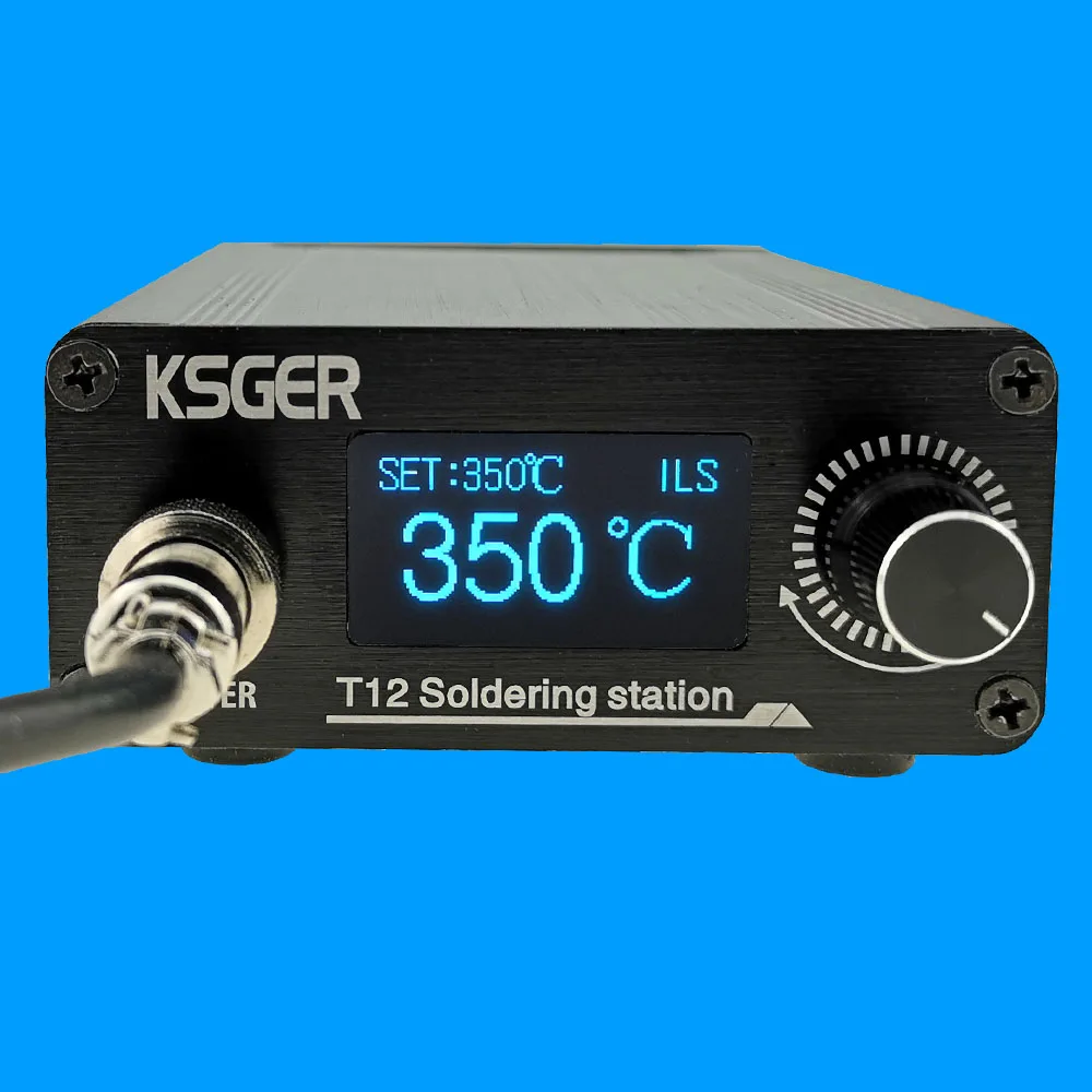 

KSGER T12 Soldering Station STM32 V3.1S OLED T12 Iron Tips DIY Handle Tool Aluminum Alloy Case Quick Heating Auto-sleep Standby