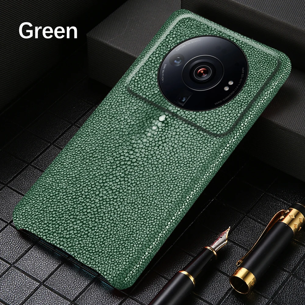 

Роскошный чехол для телефона из натуральной кожи ската для Xiaomi Mi 14 15 Ultra 14T Pro 14Ultra 15Ultra 14TPro, защитная задняя крышка