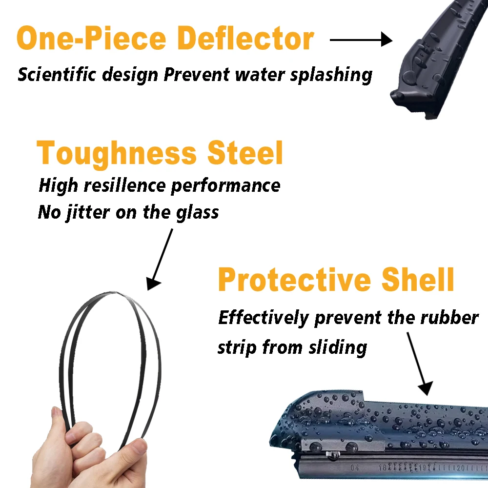 2 Stuks Voorruit Ruitenwisserbladen Voor Smart Fortwo 451 W451 2006–2014 2007 2008 2009 2010 2011 2012 2013