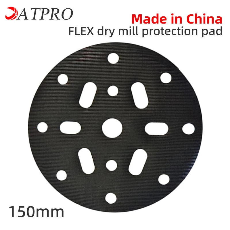 

FLEX Sander Made In China Short Hook Protective Pad 6 Inches 17 Holes 150MM Sandpaper Protective Pad Flocking Soft Pad