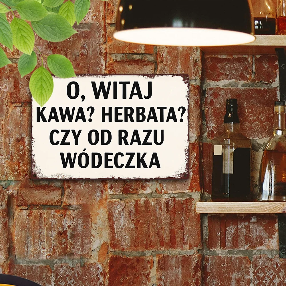 Targa in alluminio con umorism - Coffee Tea Vodka recensione e prezzo