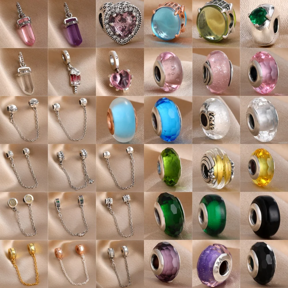 

Hot sales 925 Silver,Safety Chain,Glass Beads,ice Cream Pendant,Suitable for Original Bracelet DIY Accessories,Exquisite Jewelry