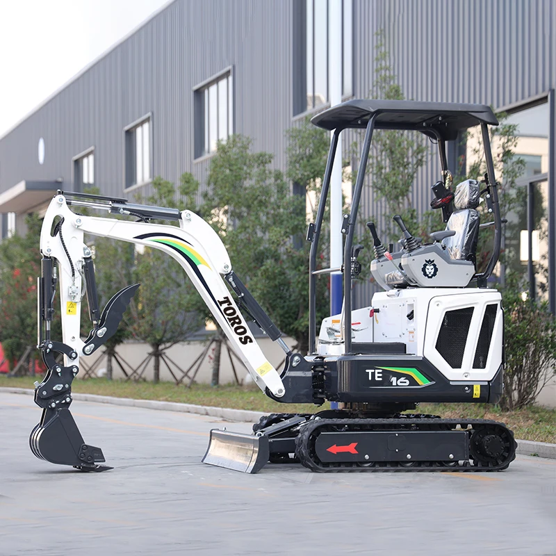 

TOROS Factory Construction Hydraulic Mini Excavators Mini Digger Compact Excavator 1.6 with Cabin Ton For Sale