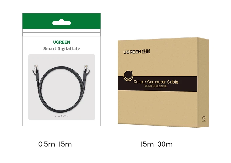 UGREEN Ethernet Cable Cat6 Gigabit High Speed 1000Mbps Internet Cable RJ45 Shielded Network LAN Cord for PC PS5 PS4 PS3 Xbox