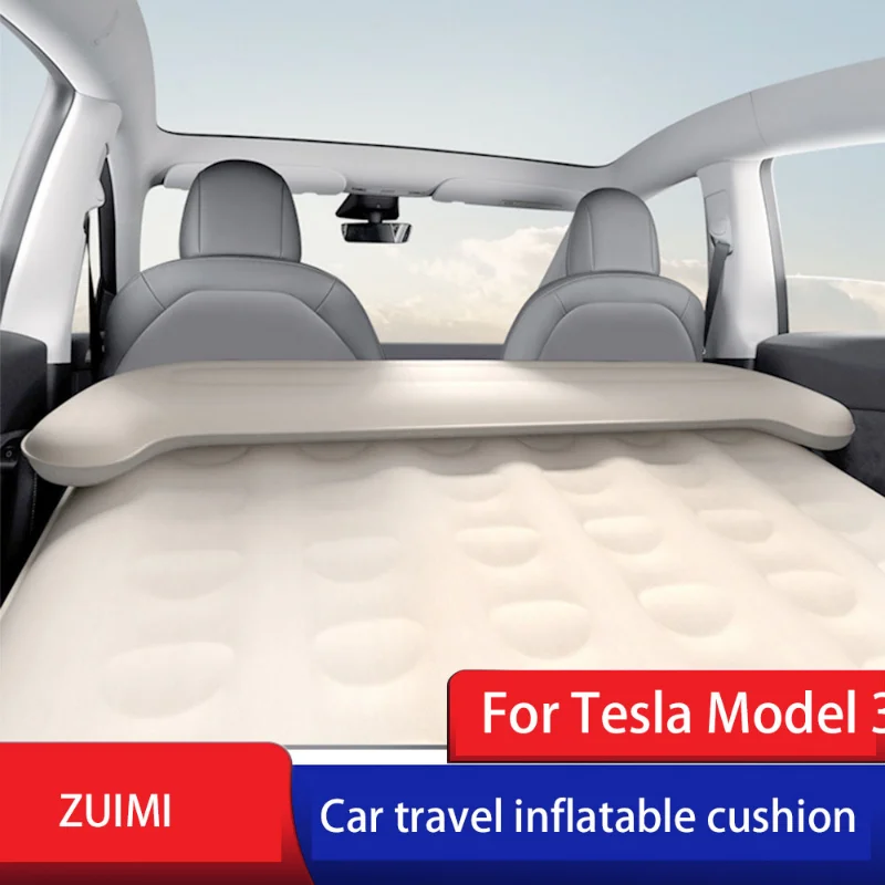 For Tesla Model 3 Y Portable Outdoor Camping Inflatable Travel Bed Pregnant and Infant Grade PVC Material No Odor Safety