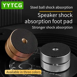 4Pcs High Quality Audiophile Shock Damping Pad HIFI Stand Feet speaker Stabilize Audio CD Aluminum Isolation Feet Pad Foot