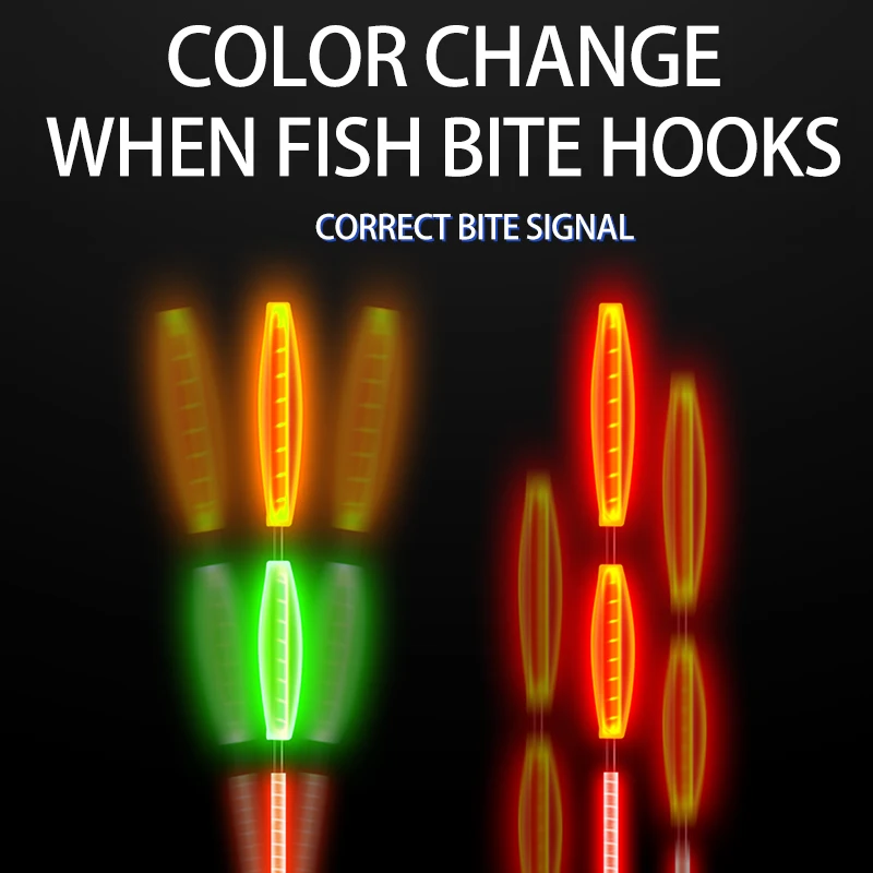 Fishing Floats Gravity Sensor Smart Floaters Color Changeable Rock Carp Fishing Buoy Bobbers Accessories