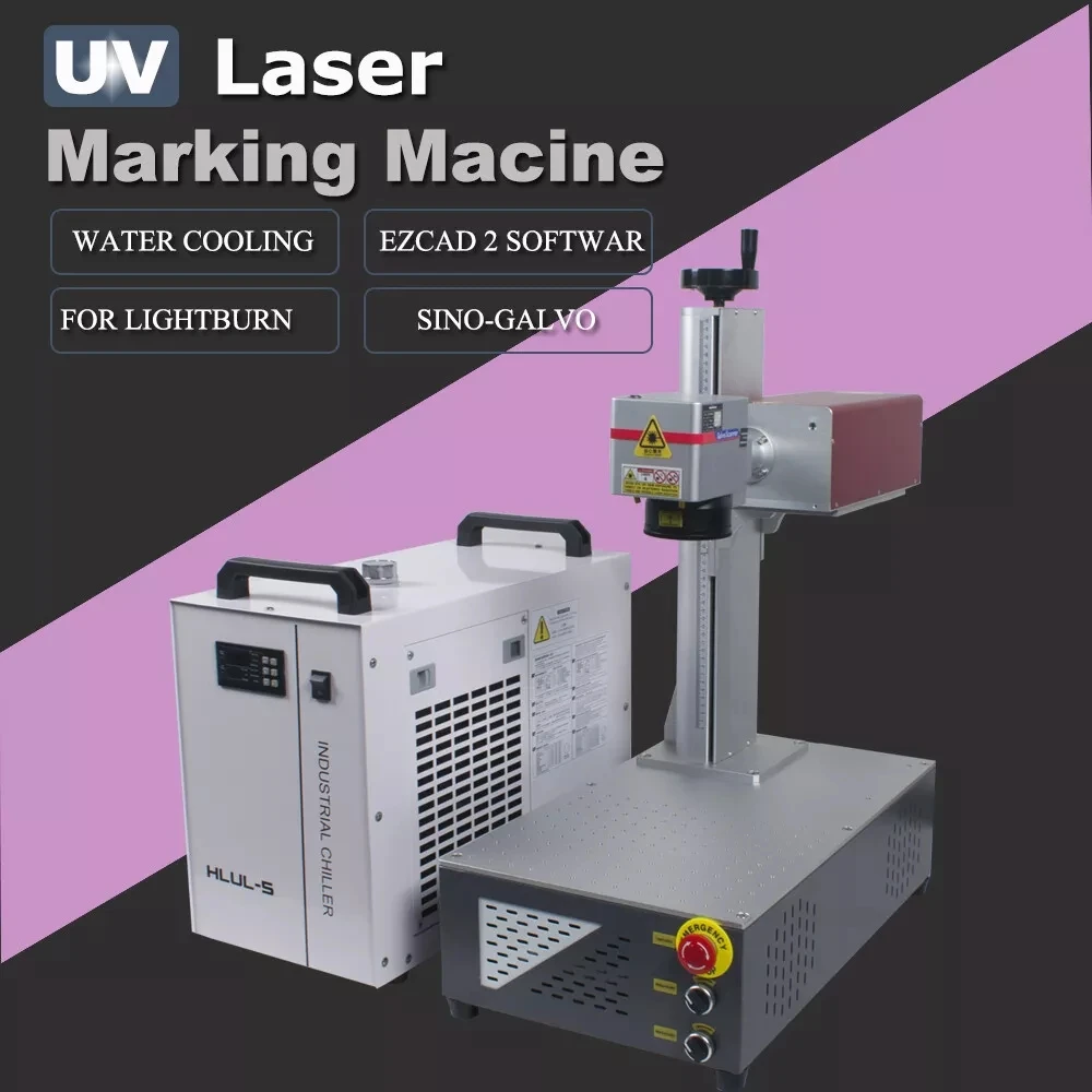 

3W/5W/10W/15W UV Laser Marking Engraver Machine For Glass Metal Wood 355nm