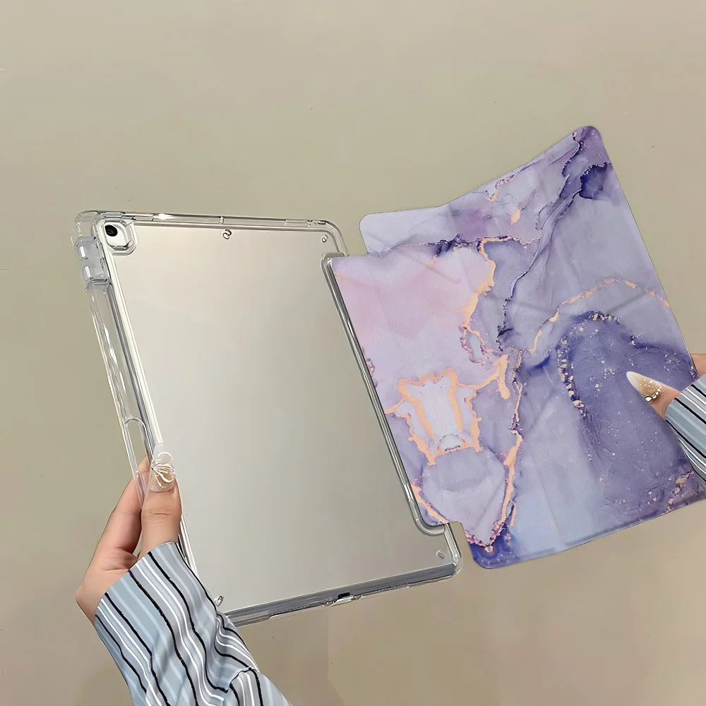 Marble Pattern Case For iPad 10th 10.9 Gen A16 Air 11 13 M2 Pro 11 13 M4 12.9 10.2 7 8 9th Air 4 5th 10.9 9.7 Mini 6 7 Cover